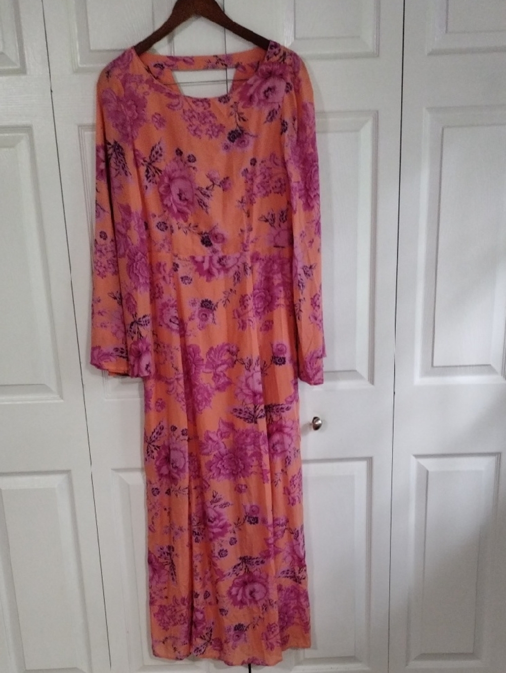 Free people Bell Sleeve Maxi Dress Size 8
